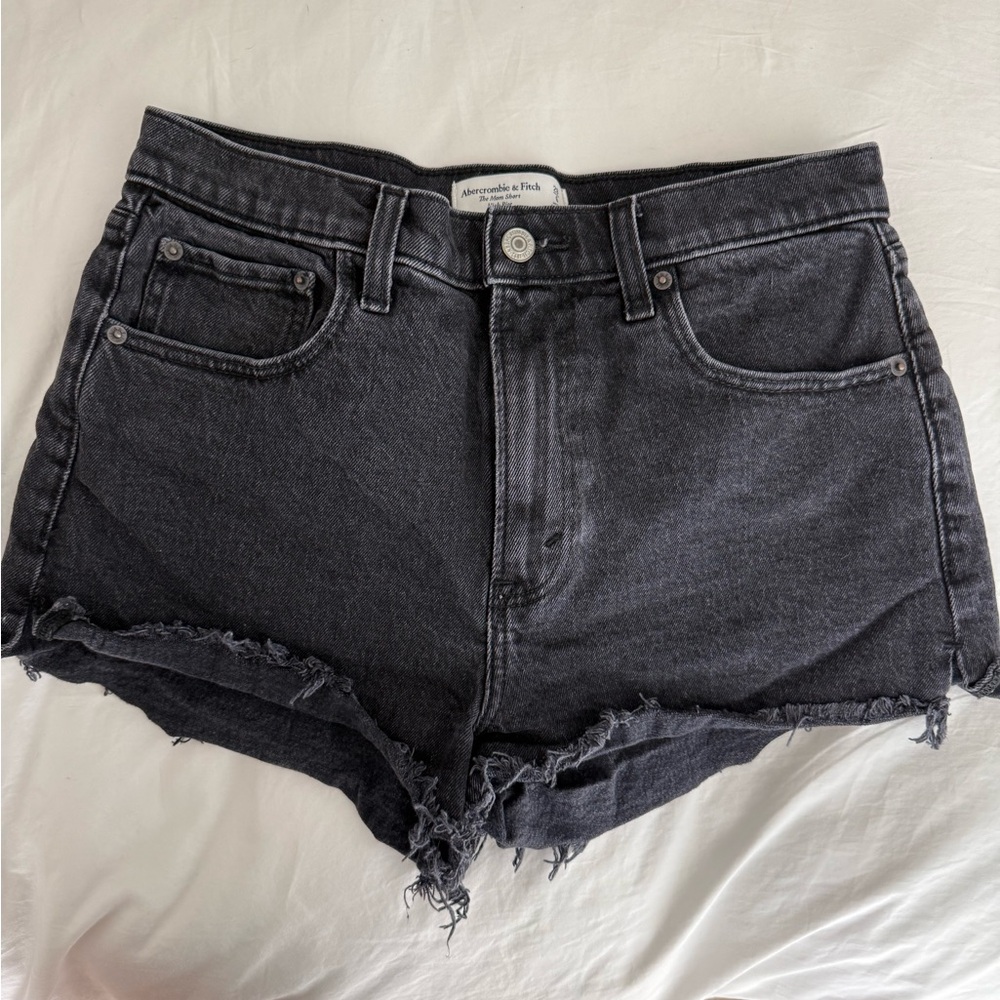 Abercrombie & Fitch Women's Dark Gray Jean Shorts